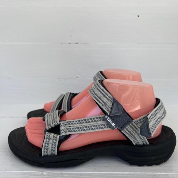 Teva Shoes - Teva Gray Blue Sandals Women's 9 Hiking Outdoor Summer Hook And Loop Shoes